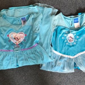 Two frozen Elsa nightgowns size 6X